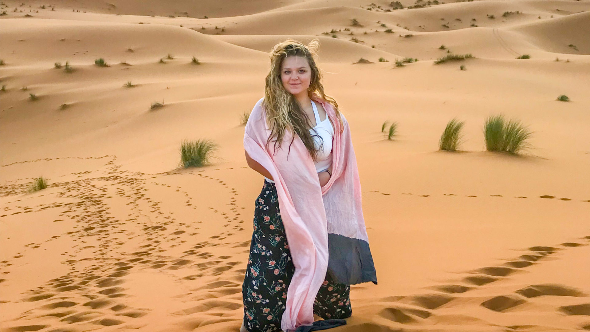 Grace Scanlon in the Sahara