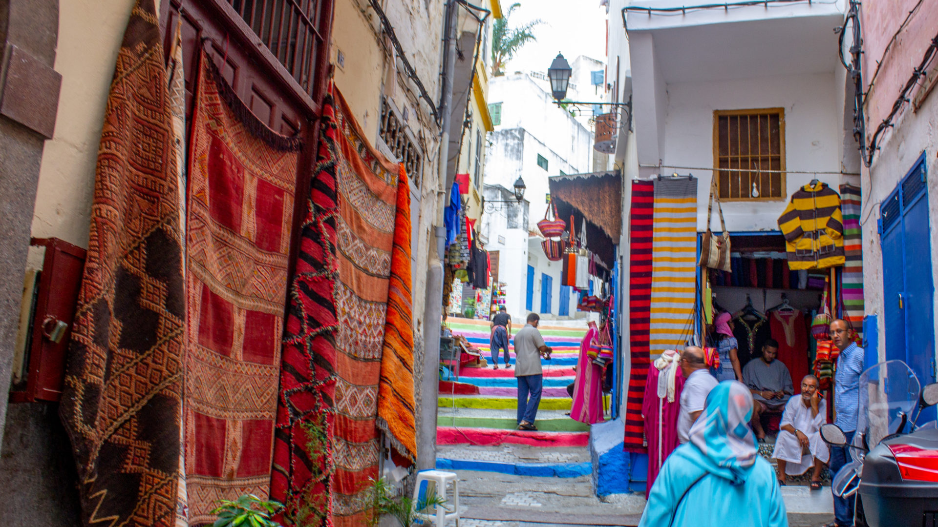 Medina in Tangier where Abdul's store is located.