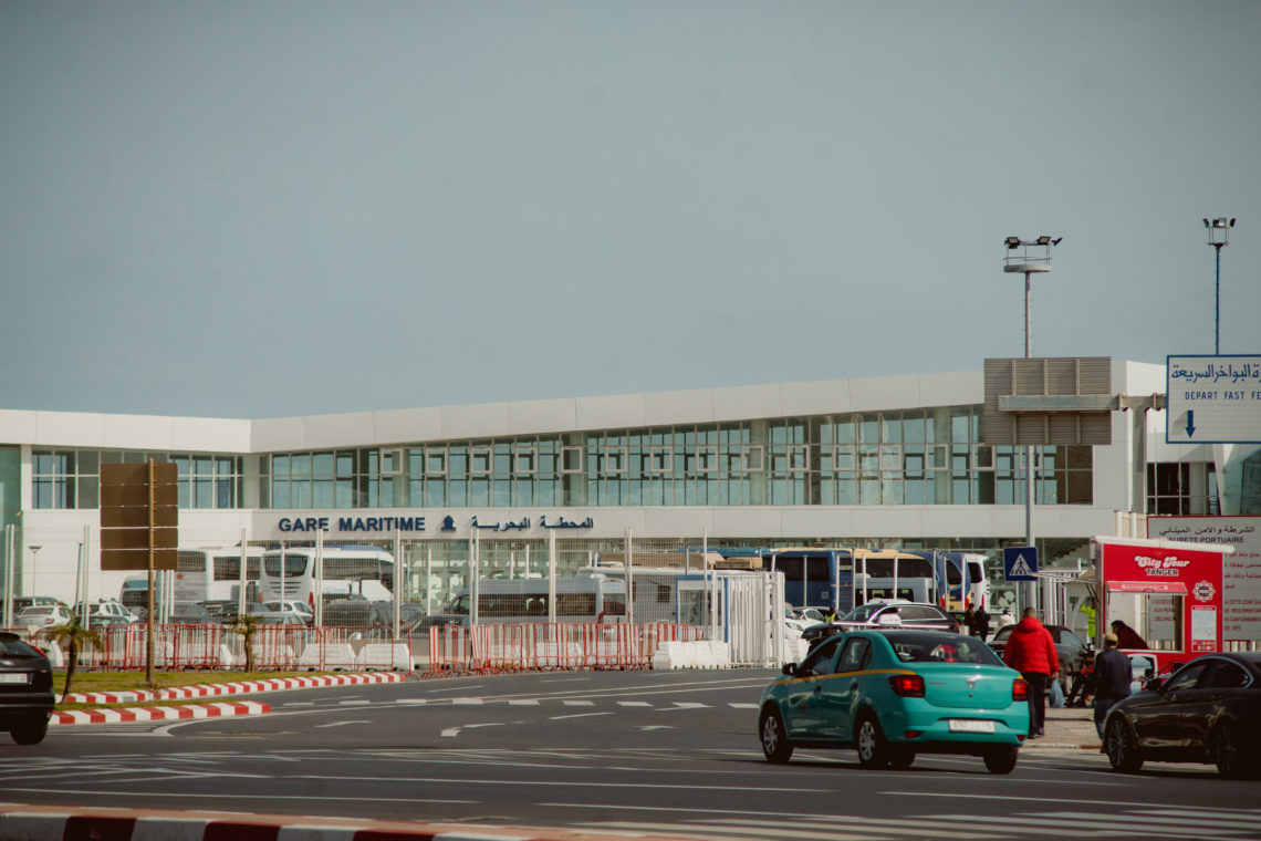 The ferry terminal to cross the Strait of Gibraltar to Tarifa, Spain.