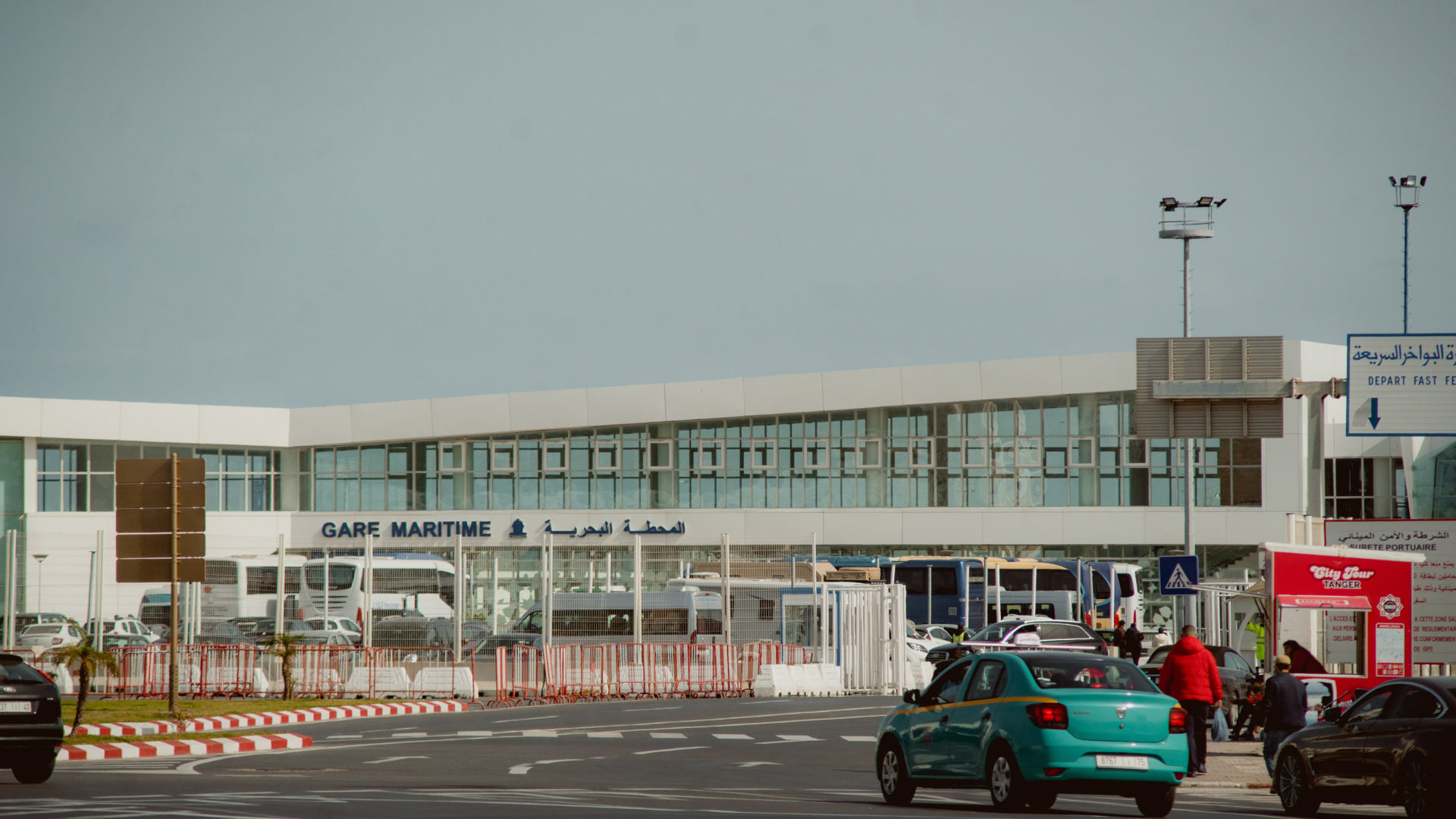 The ferry terminal to cross the Strait of Gibraltar to Tarifa, Spain.